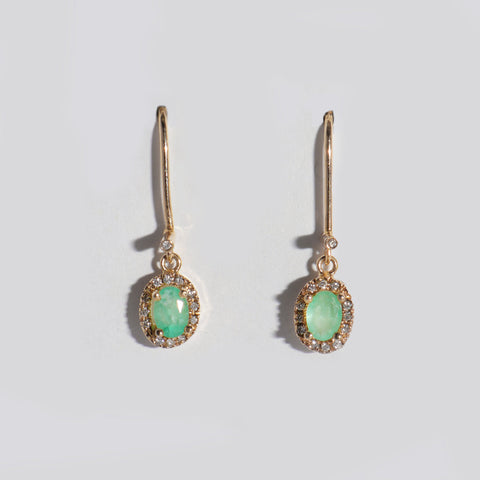 Aretes con Esmeraldas