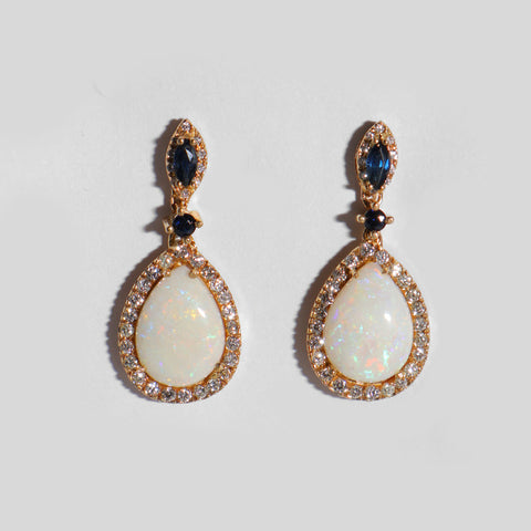 Arete colgante con Opalo