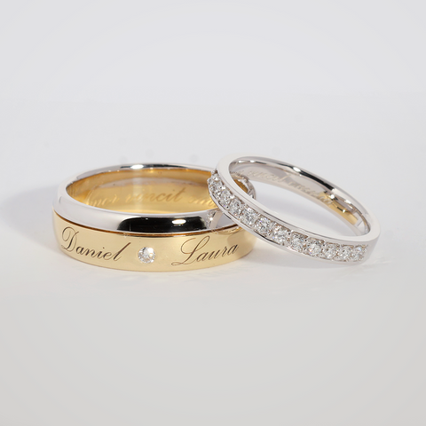 Argolla de Matrimonio Ferri y Churumbela Lazio