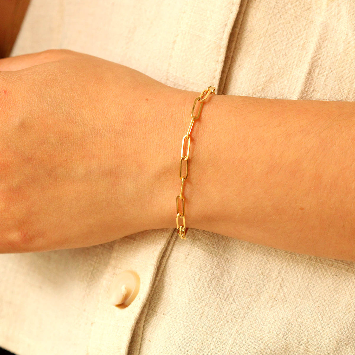 Pulsera de oro 19 cm