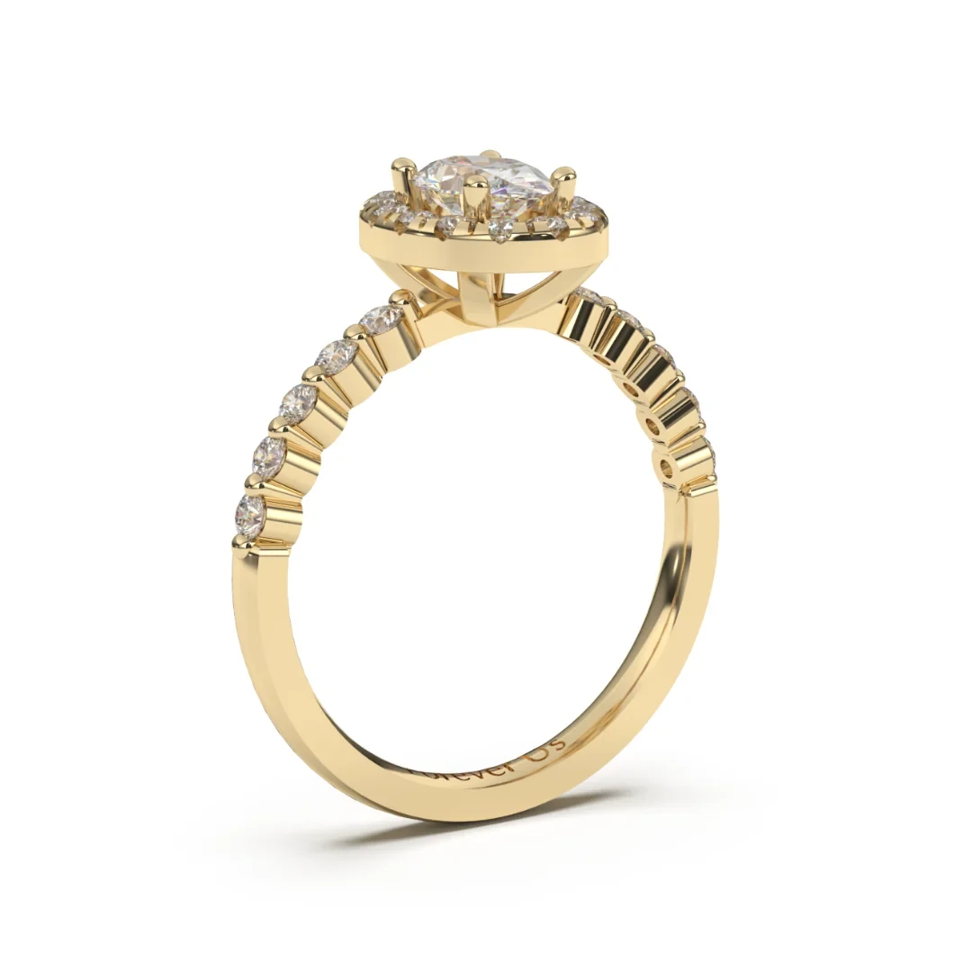 Anillo de Compromiso Alina en oro — Forever Us — vista 2