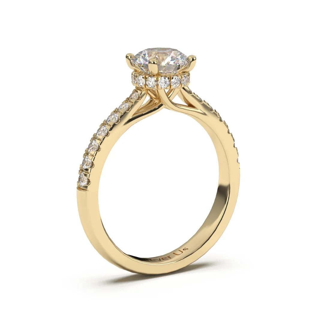 Anillo de Compromiso Amsterdam en oro — Forever Us — vista 2
