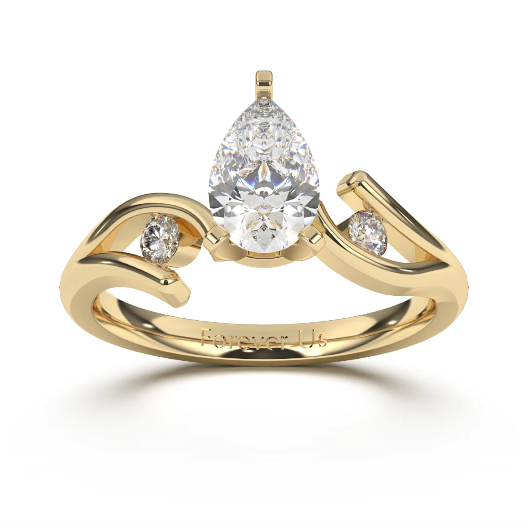 Anillo de Compromiso Angelina en oro