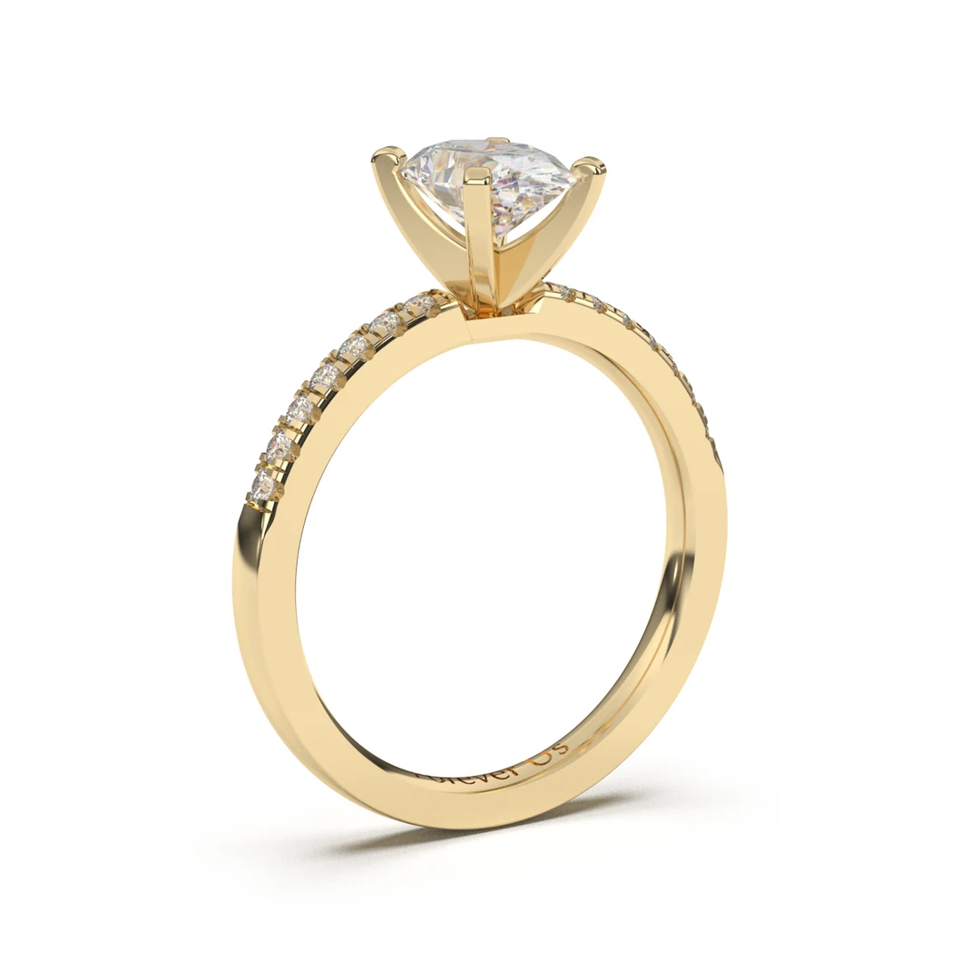 Anillo de Compromiso Aura en oro — Forever Us — vista 2