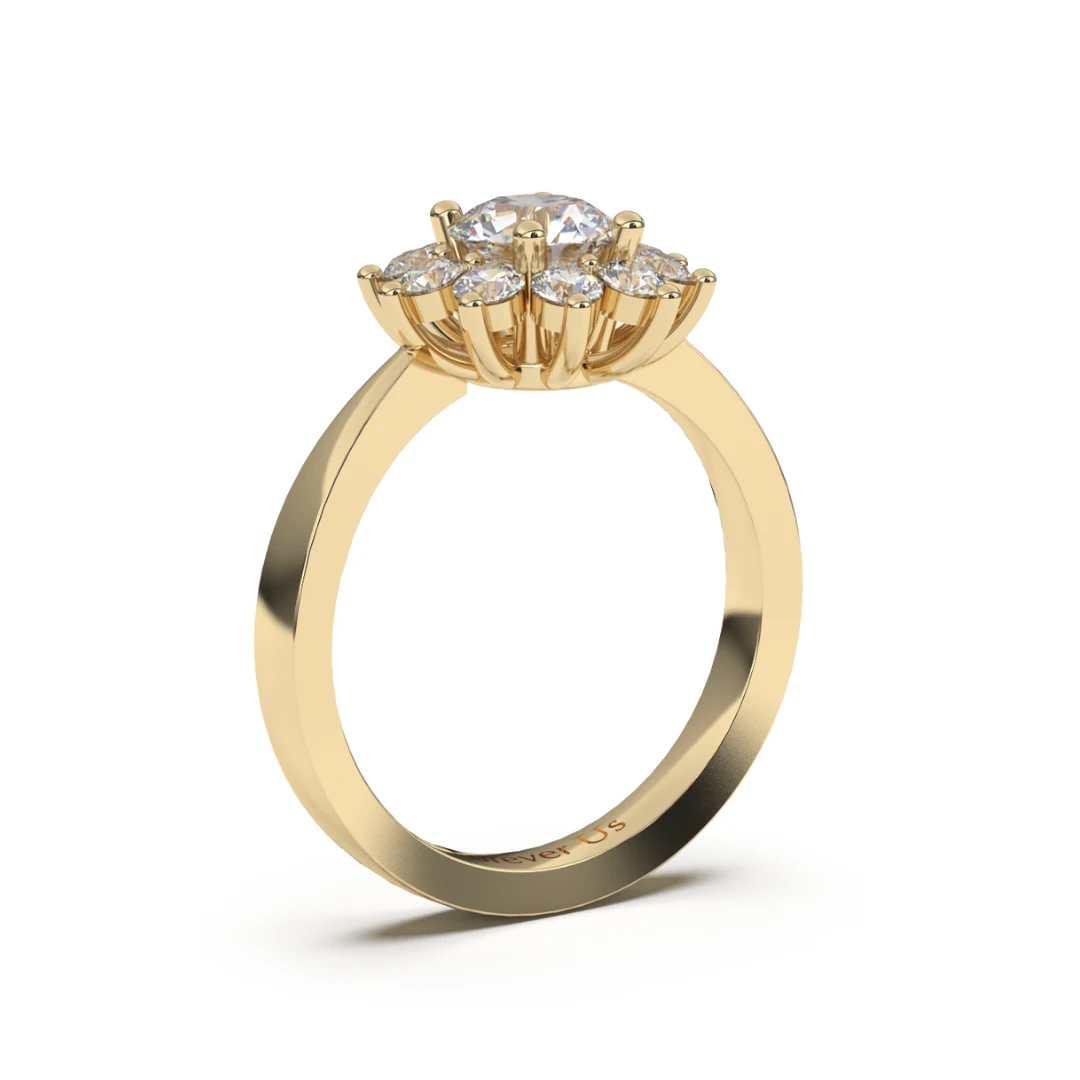 Anillo de Compromiso Azucena en oro — Forever Us — vista 2