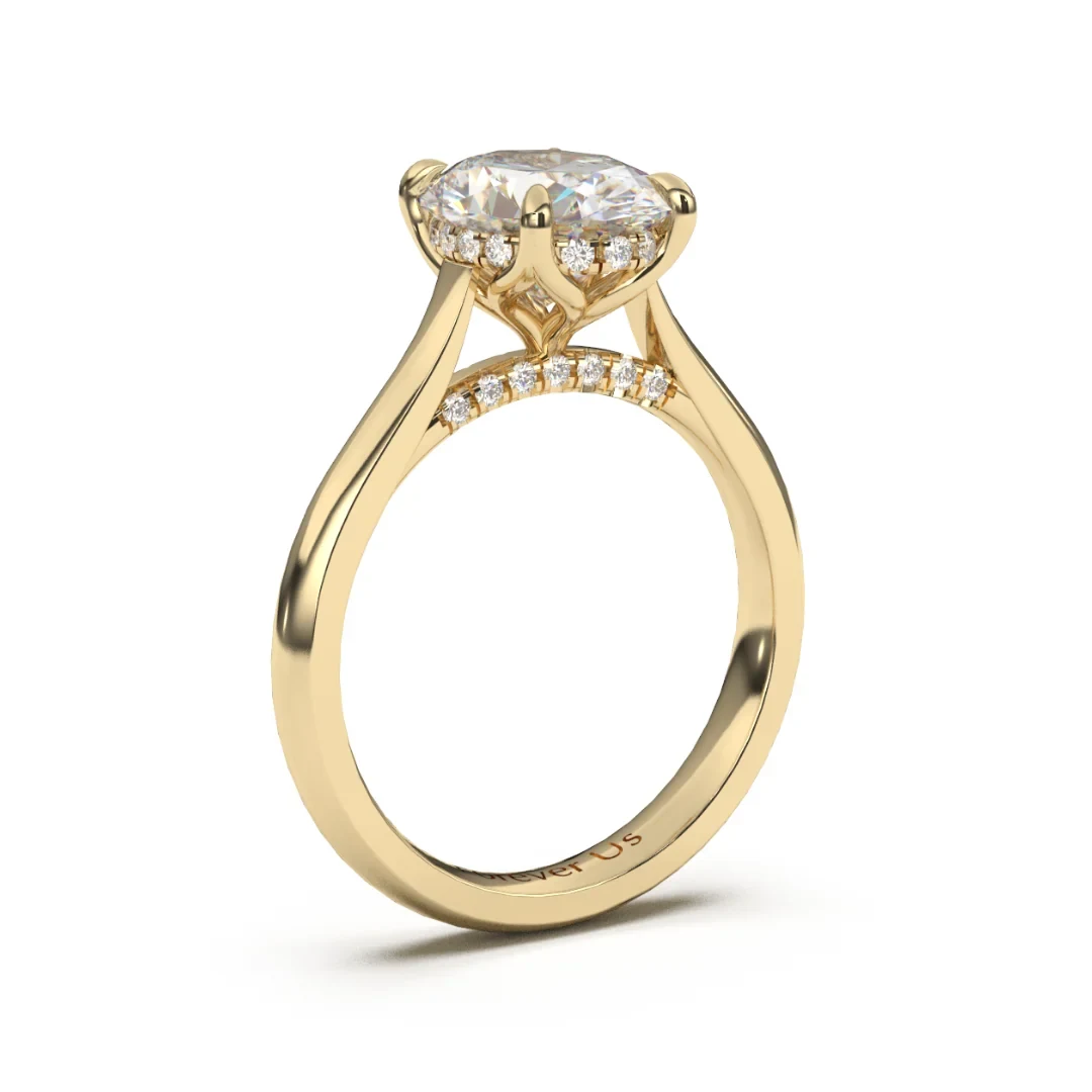 Anillo de Compromiso Calyssa en oro — Forever Us — vista 2