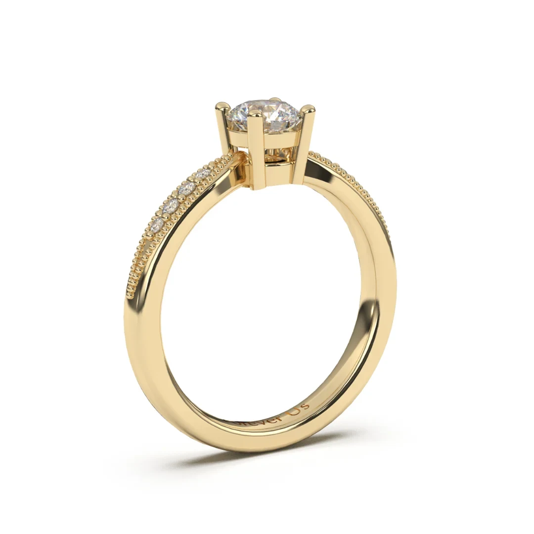 Anillo de Compromiso Cardiff en oro — Forever Us — vista 2