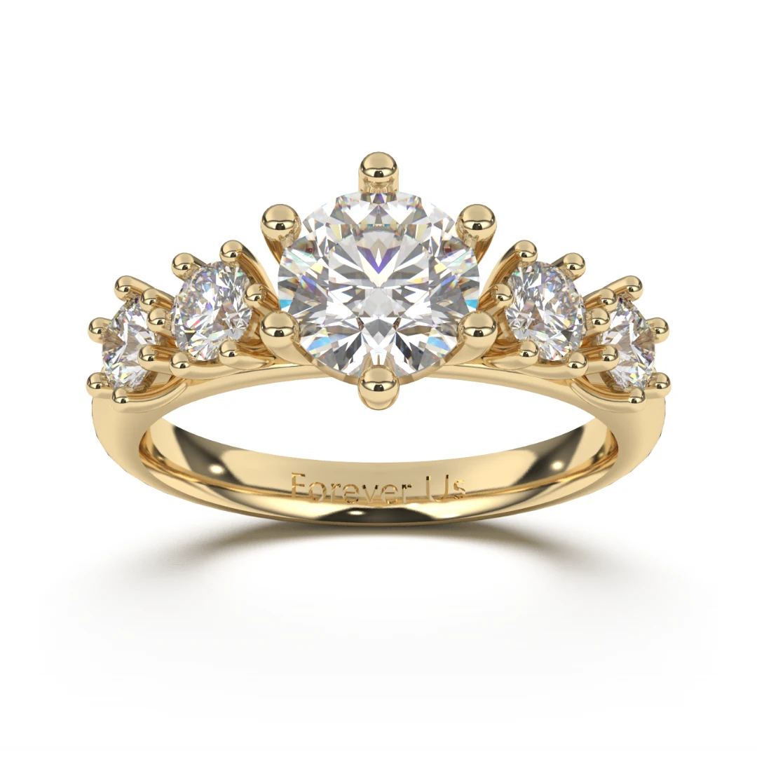 Anillo de Compromiso Crown en oro