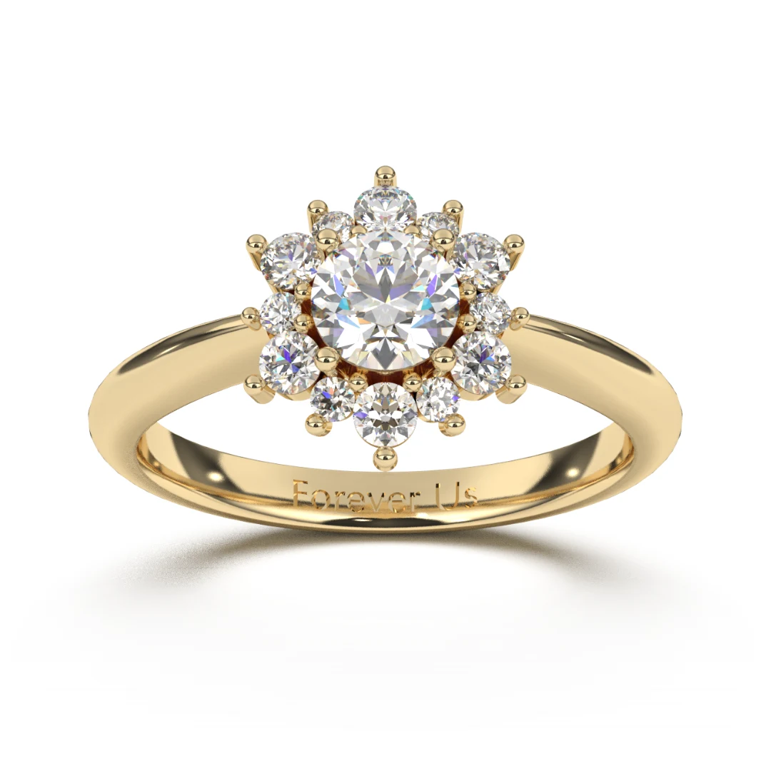 Anillo de Compromiso Daisy en oro