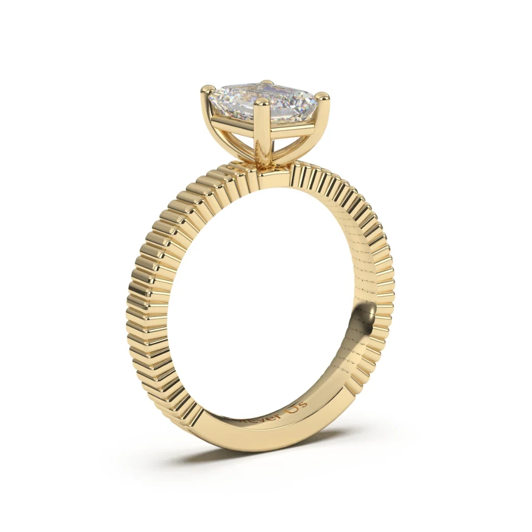 Anillo de Compromiso Eiffel en oro — Forever Us — vista 2