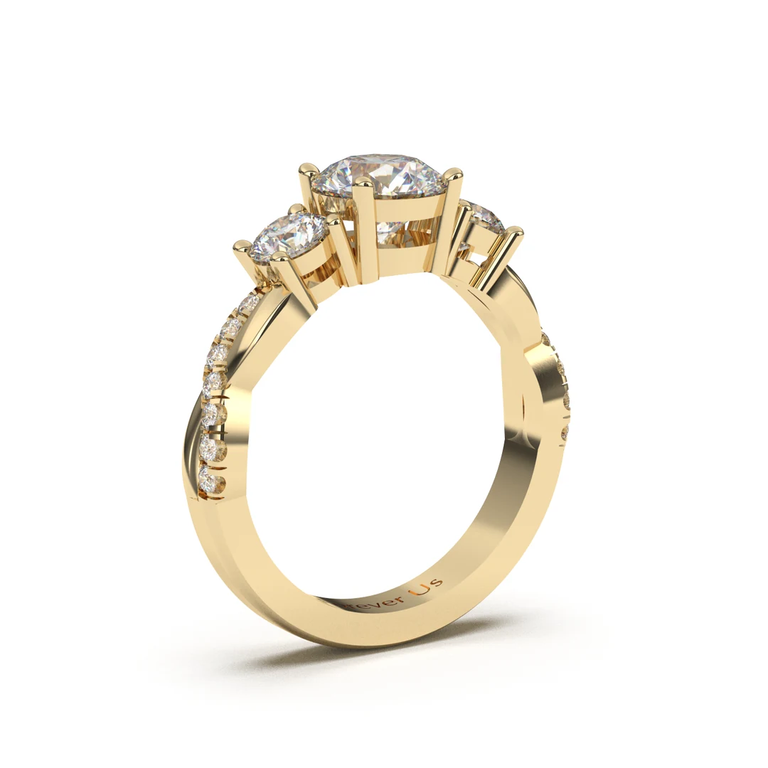 Anillo de Compromiso Emilia en oro — Forever Us — vista 2