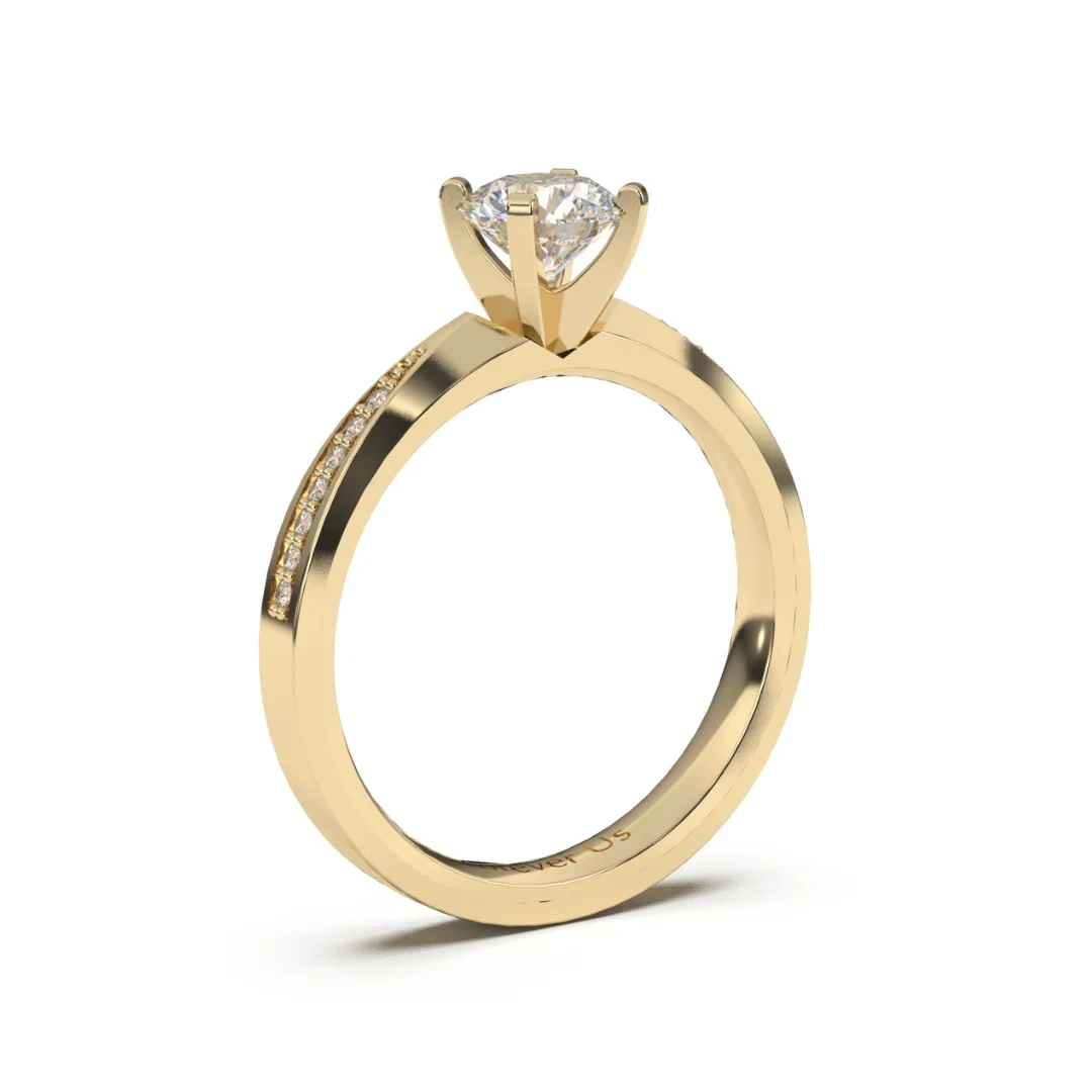 Anillo de Compromiso Fash en oro — Forever Us — vista 2