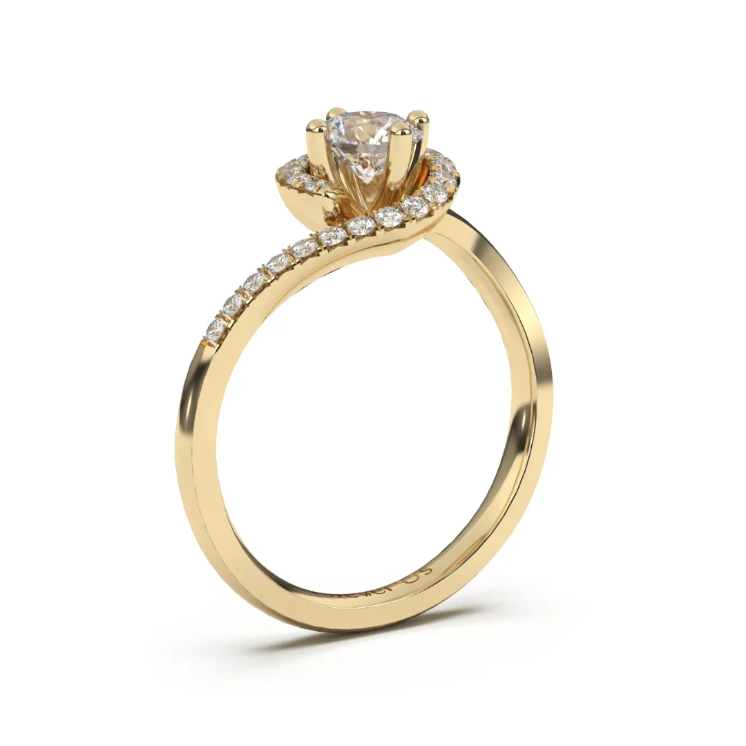 Anillo de Compromiso Giulia en oro — Forever Us — vista 2