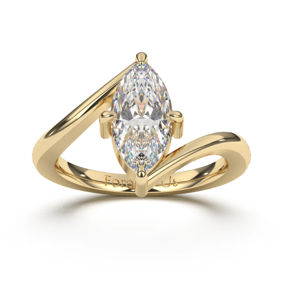Anillo de Compromiso Gwen en oro — Forever Us
