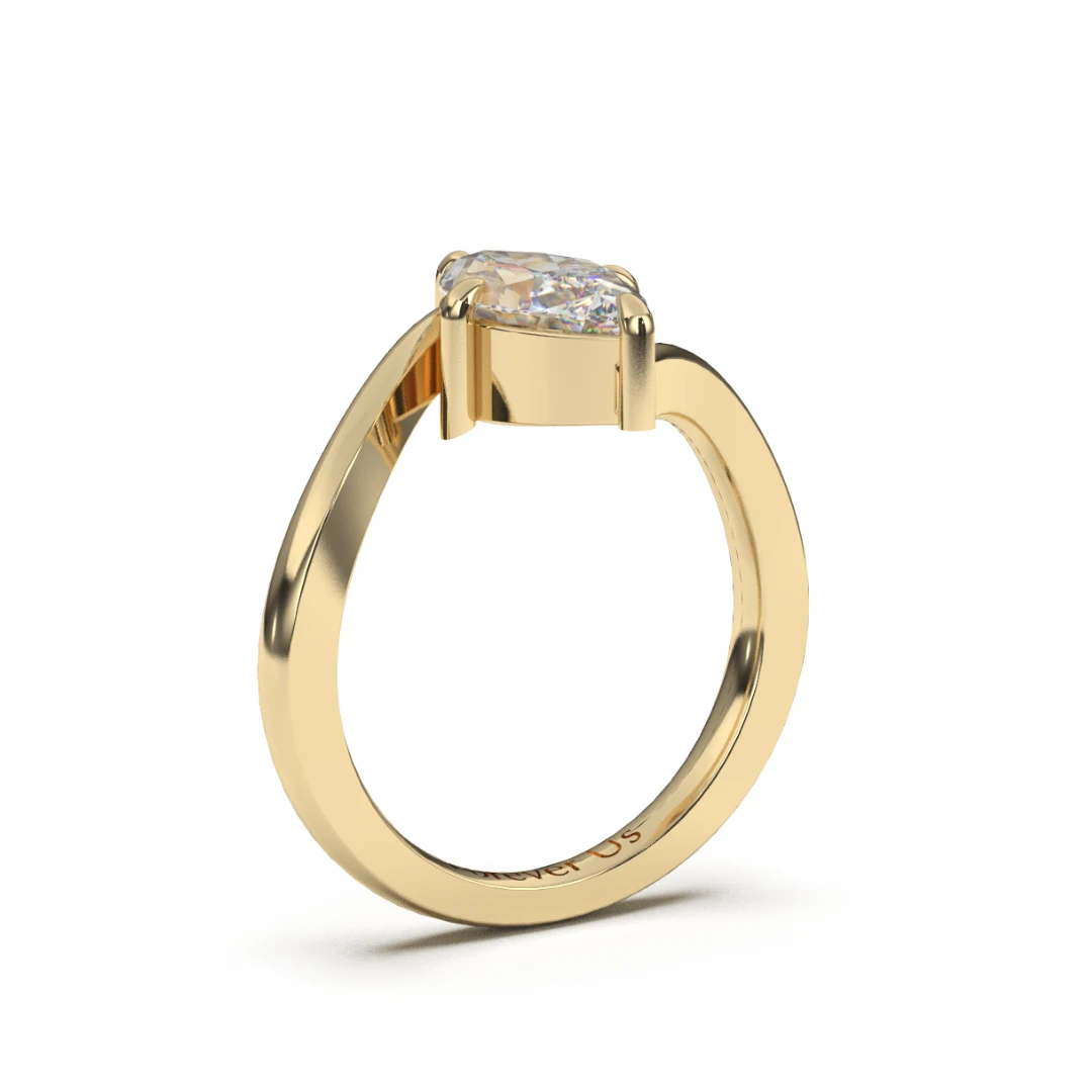 Anillo de Compromiso Gwen en oro — Forever Us — vista 2
