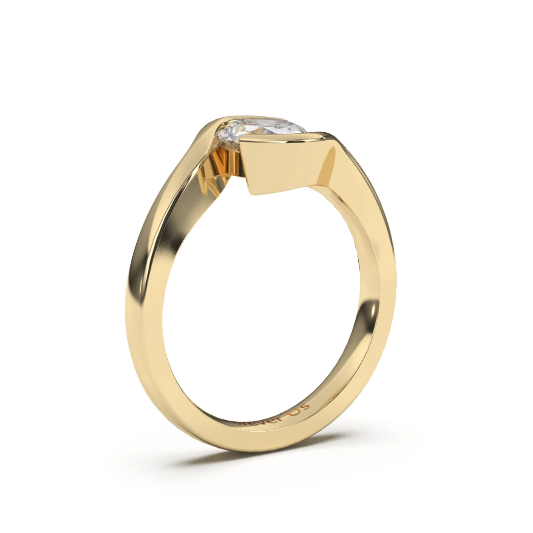 Anillo de Compromiso Halá en oro — Forever Us — vista 2