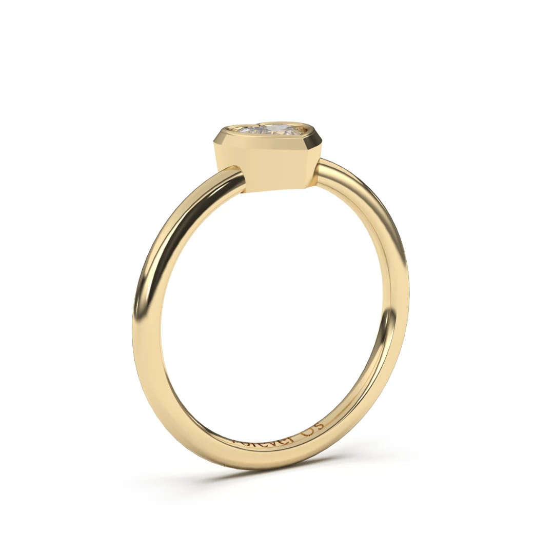 Anillo de Compromiso Heart en oro — Forever Us — vista 2