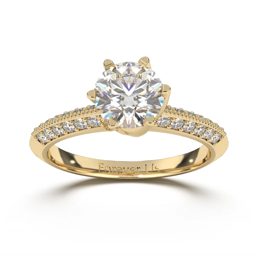 Anillo de Compromiso Leah en oro