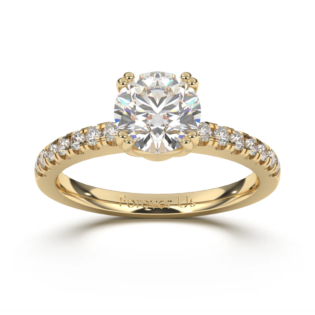 Anillo de Compromiso Leeds en oro