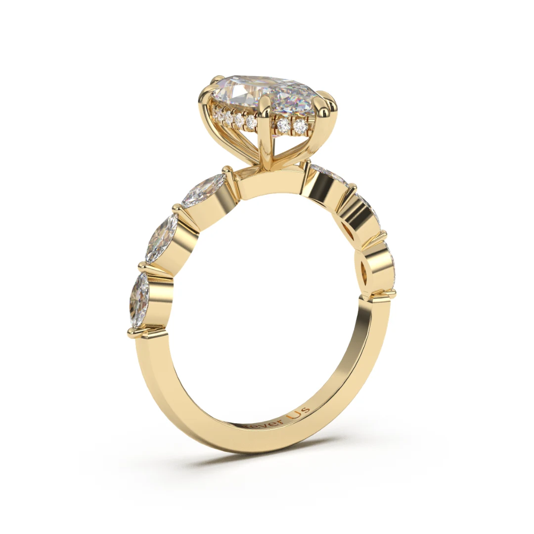Anillo de Compromiso Leike en oro — Forever Us — vista 2