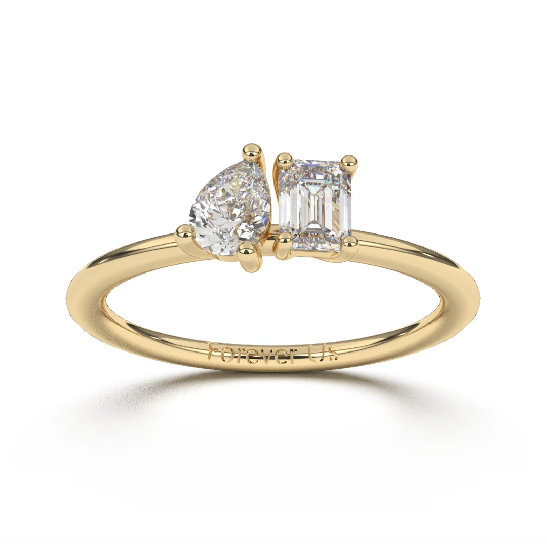 Anillo de Compromiso Marie y Pierre en oro