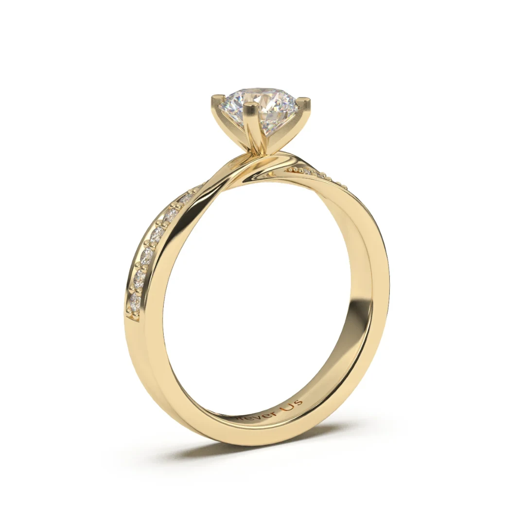 Anillo de Compromiso Mobius en oro — Forever Us — vista 2