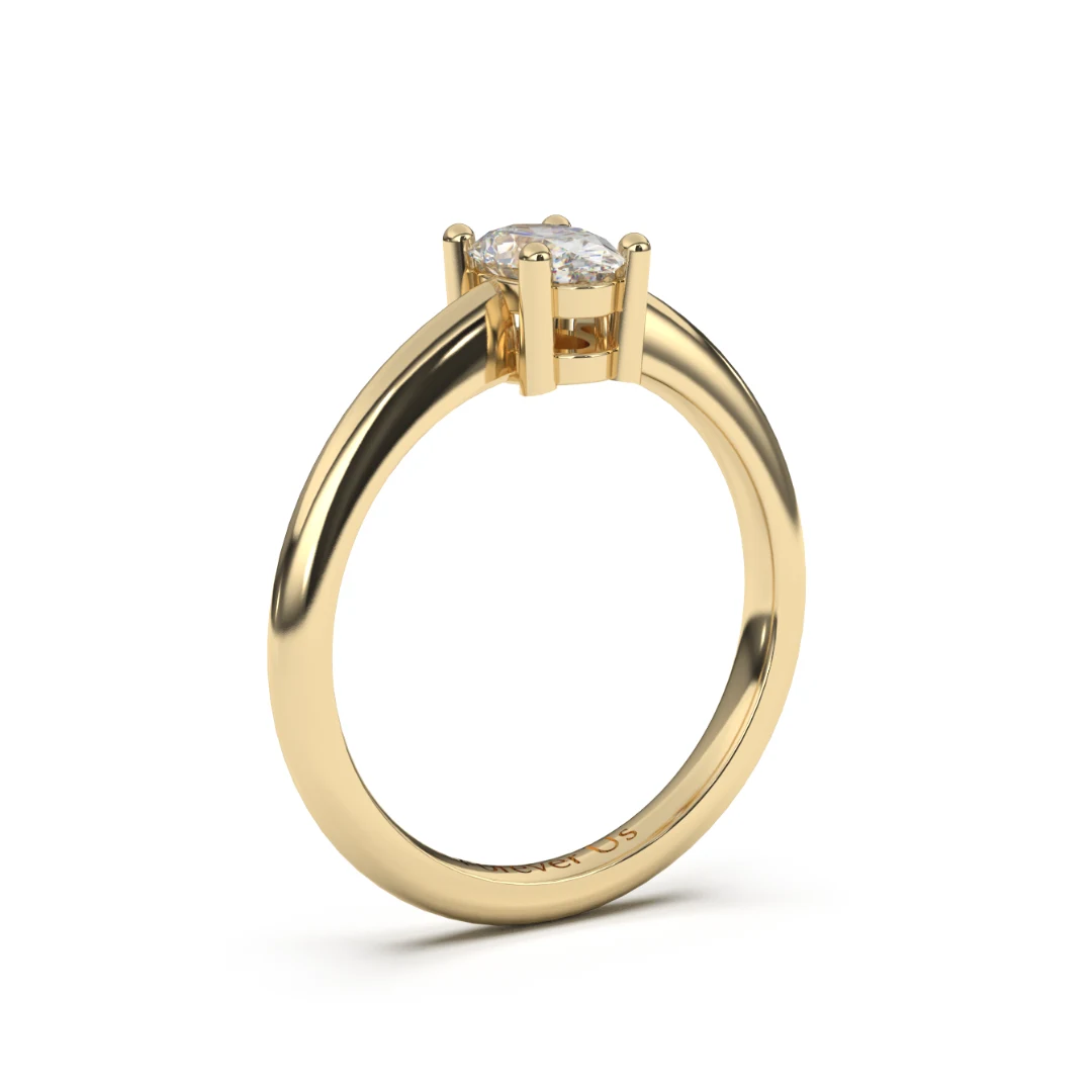 Anillo de Compromiso Quill en oro — Forever Us — vista 2