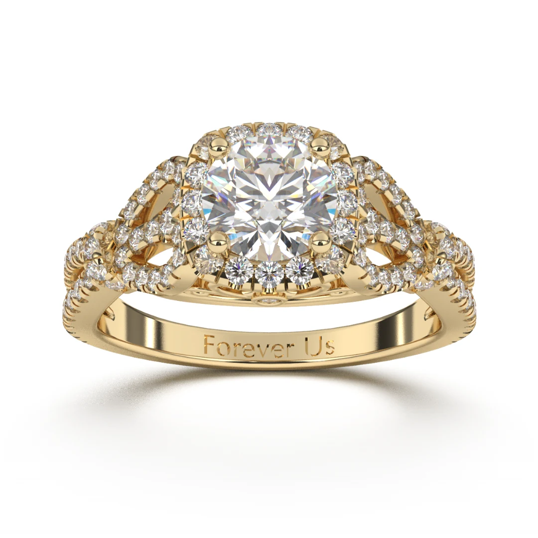 Anillo de Compromiso Singapur en oro