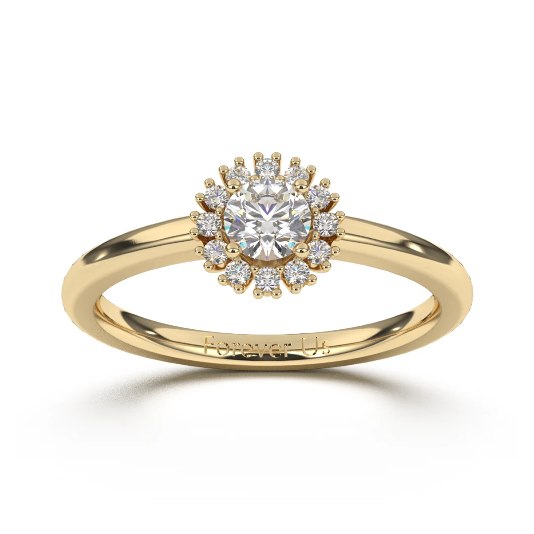 Anillo de Compromiso Soleil en oro
