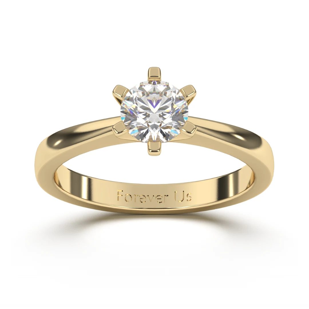 Anillo de Compromiso Valleta en oro — Forever Us