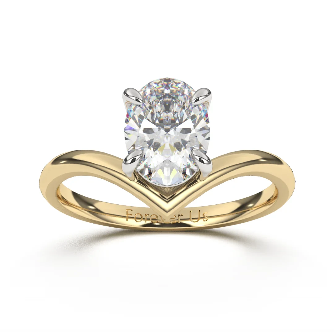 Anillo de Compromiso Verónica en oro — Forever Us