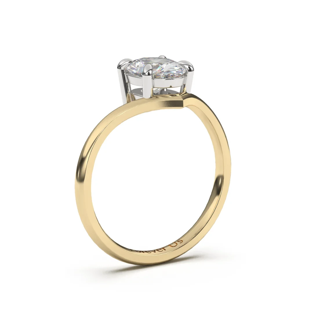 Anillo de Compromiso Verónica en oro — Forever Us — vista 2