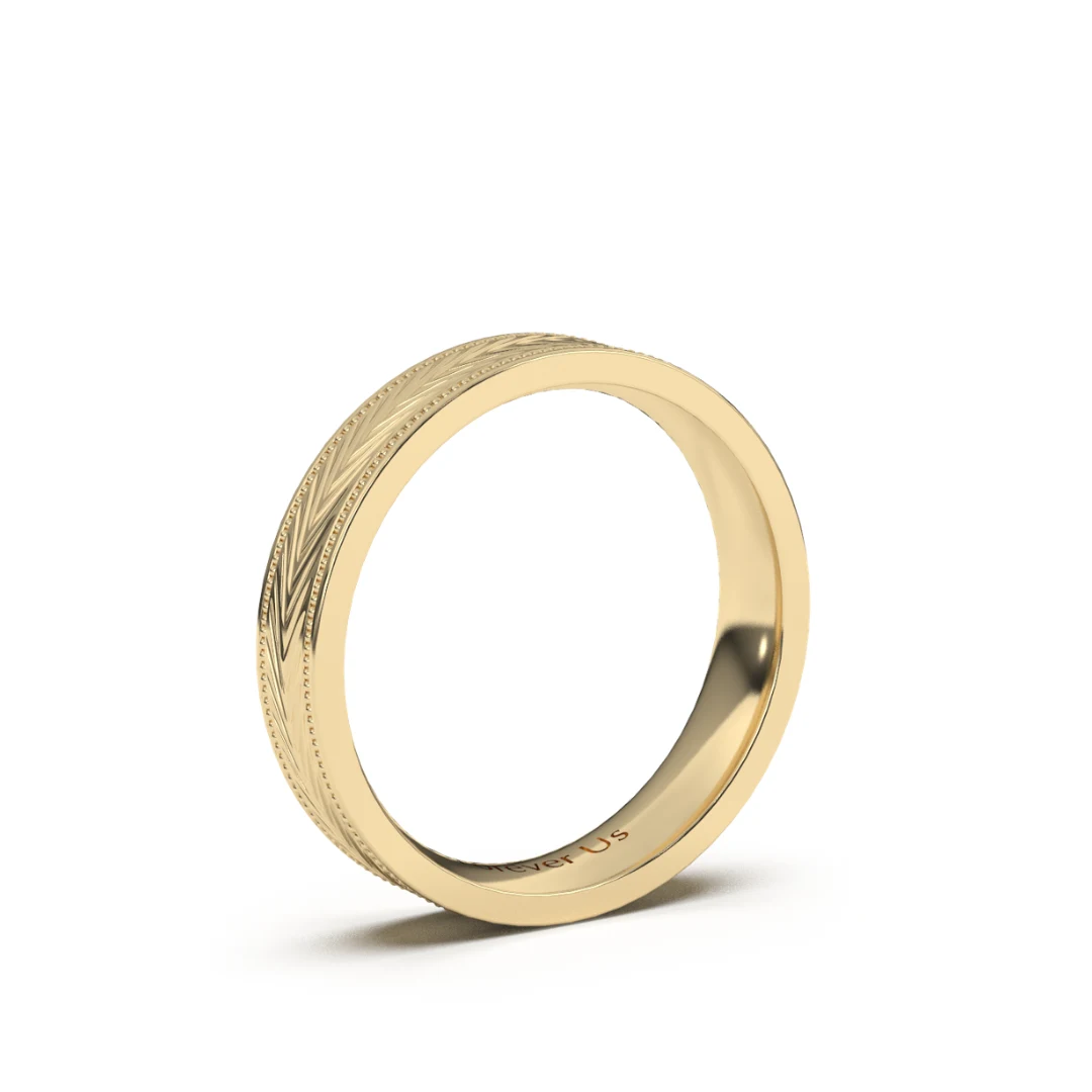 Argolla de Matrimonio Abel en oro — Forever Us — vista 2