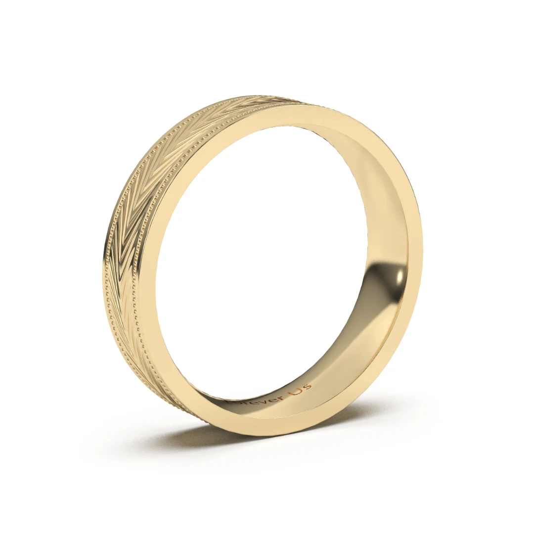 Argolla de Matrimonio Abel en oro — Forever Us — vista 2