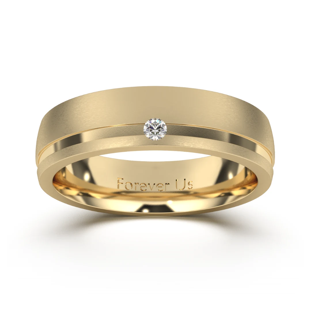 Argolla de Matrimonio África en oro — Forever Us