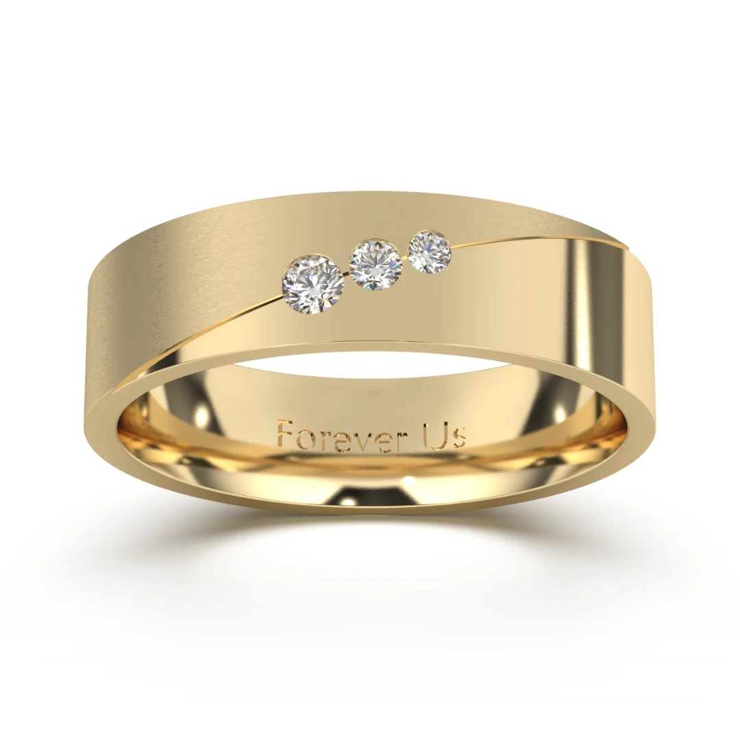 Argolla de Matrimonio Alicante en oro — Forever Us