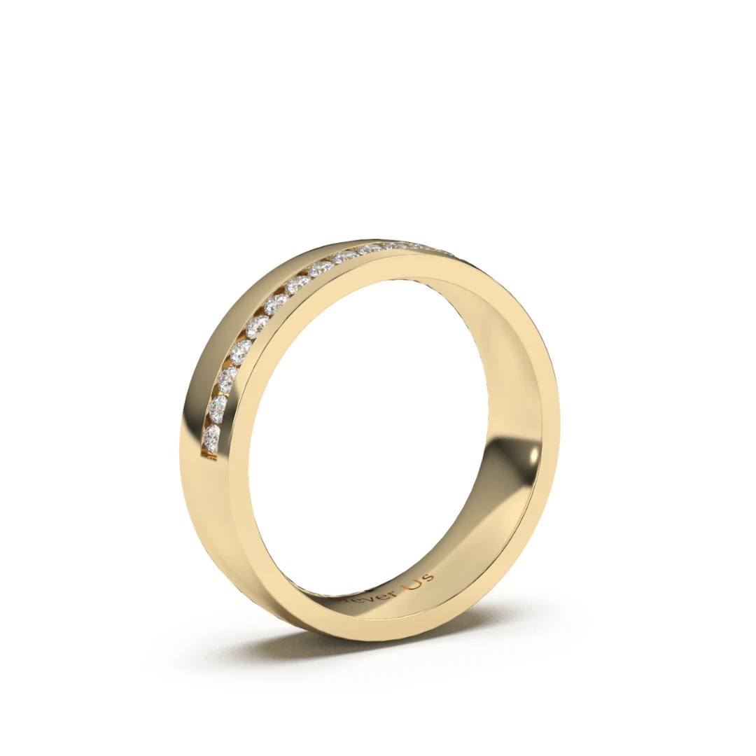 Argolla de Matrimonio Altamira en oro — Forever Us — vista 2