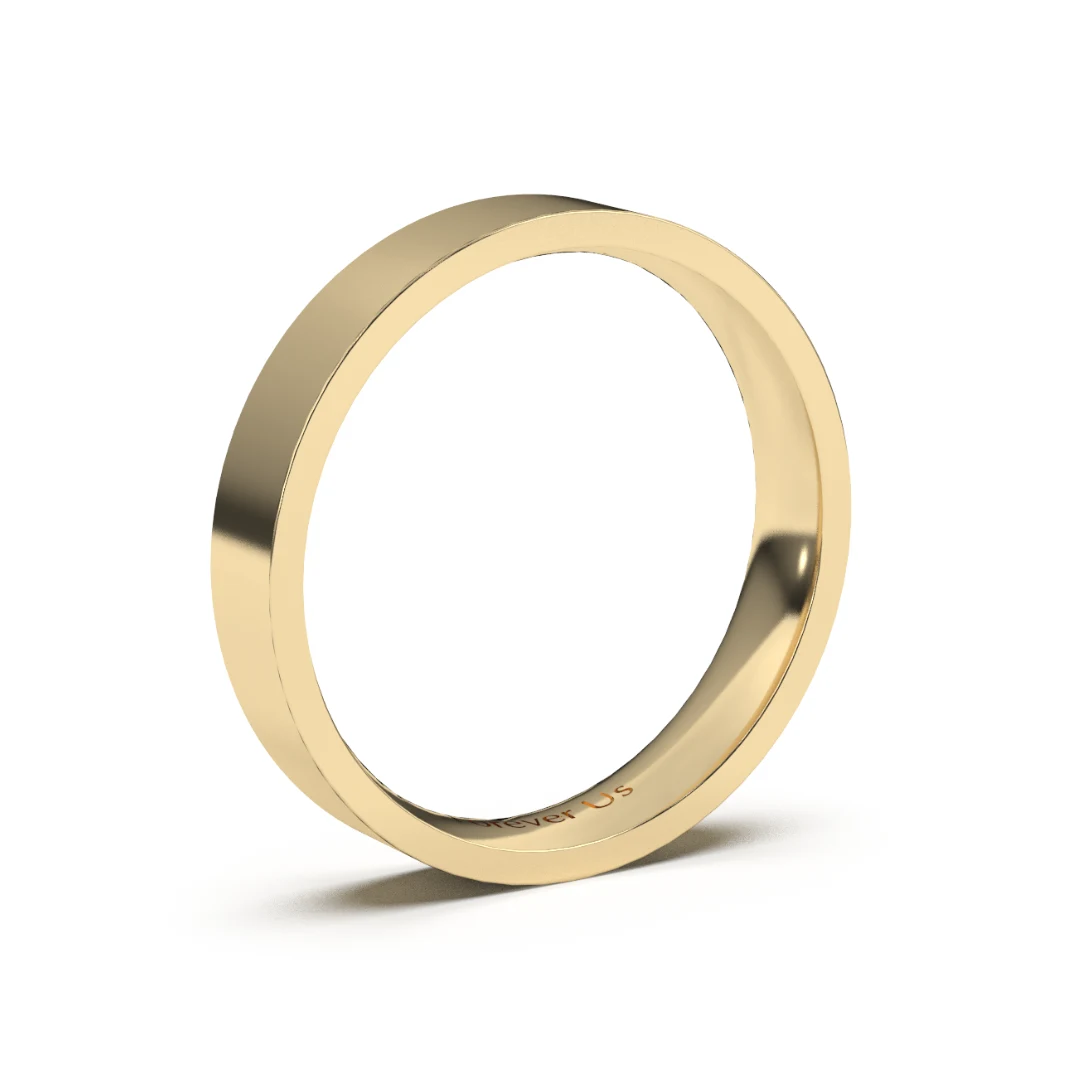Argolla de Matrimonio Ángel Recto en oro — Forever Us — vista 2