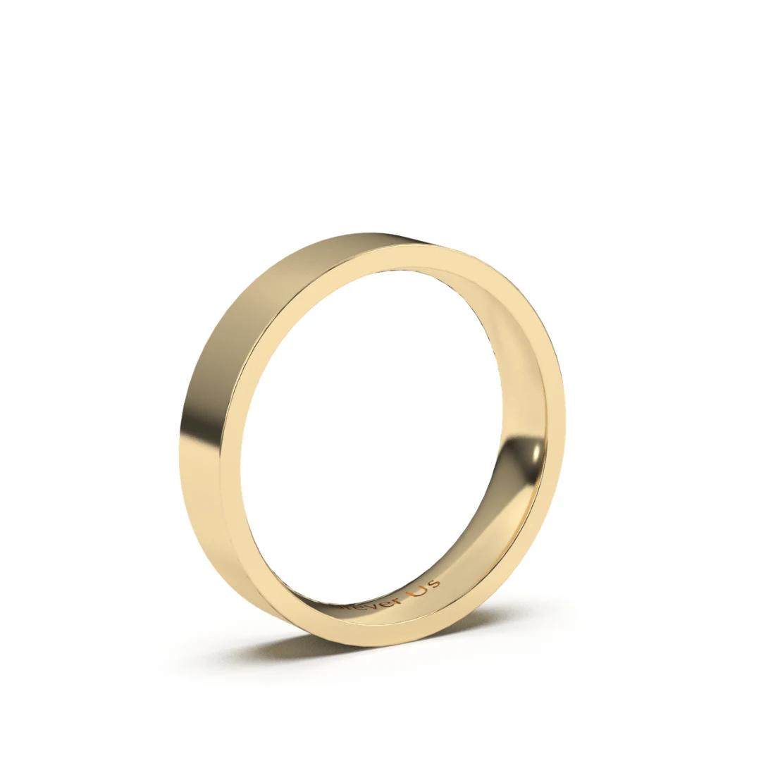 Argolla de Matrimonio Ángel Recto en oro — Forever Us — vista 2