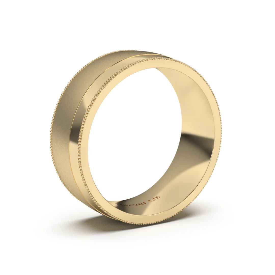 Argolla de Matrimonio Austin en oro — Forever Us — vista 2