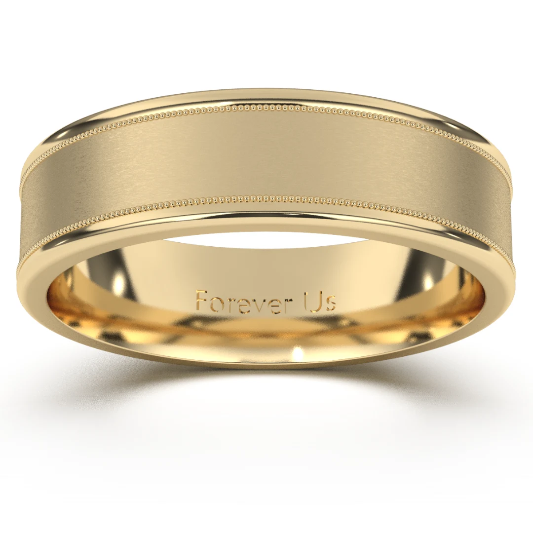 Argolla de Matrimonio Aztlán en oro — Forever Us