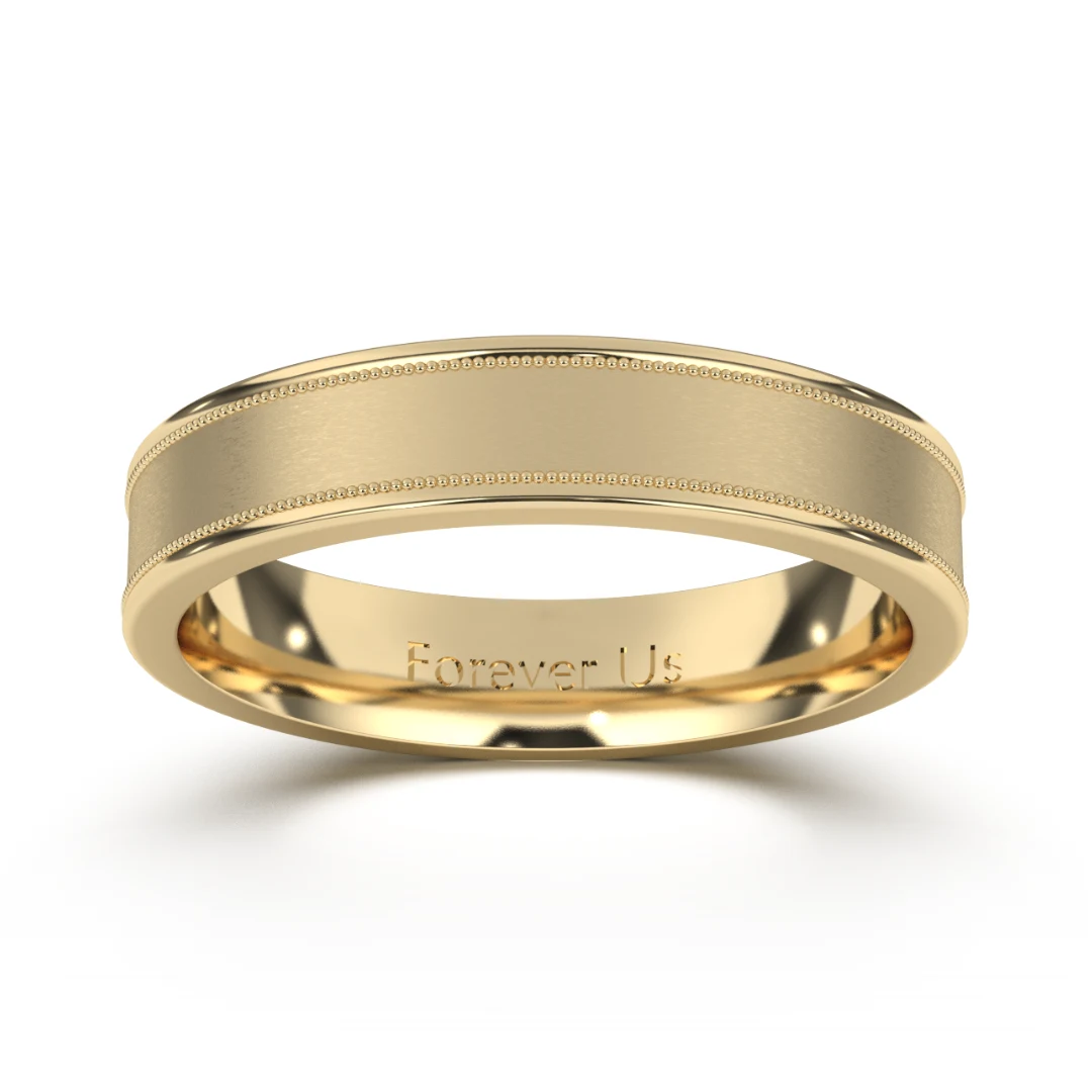 Argolla de Matrimonio Aztlán en oro — Forever Us