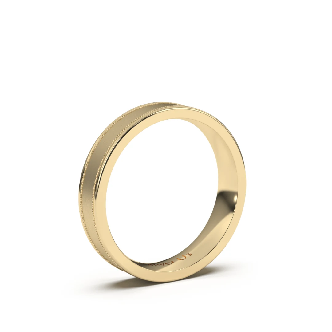 Argolla de Matrimonio Aztlán en oro — Forever Us — vista 2