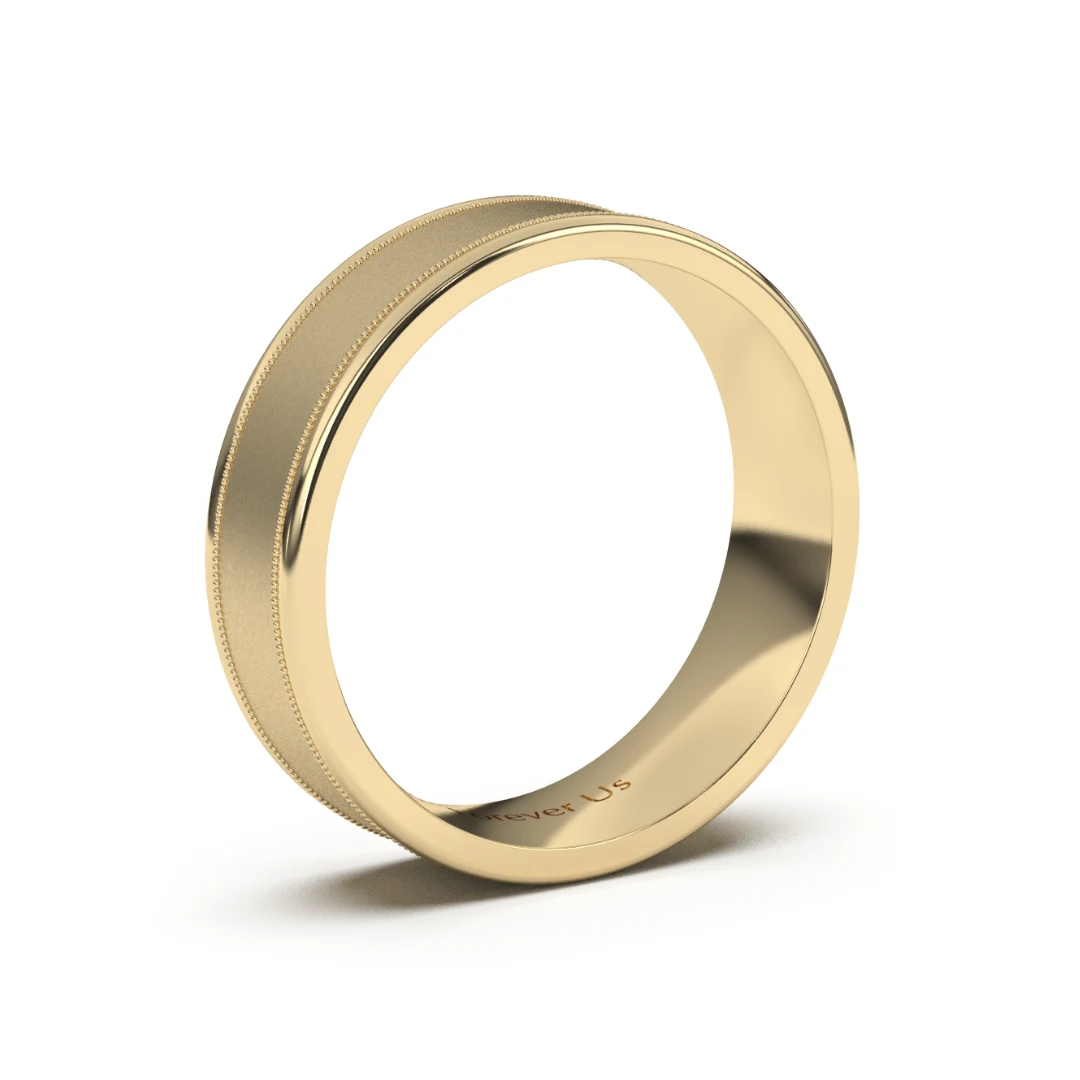 Argolla de Matrimonio Aztlán en oro — Forever Us — vista 2