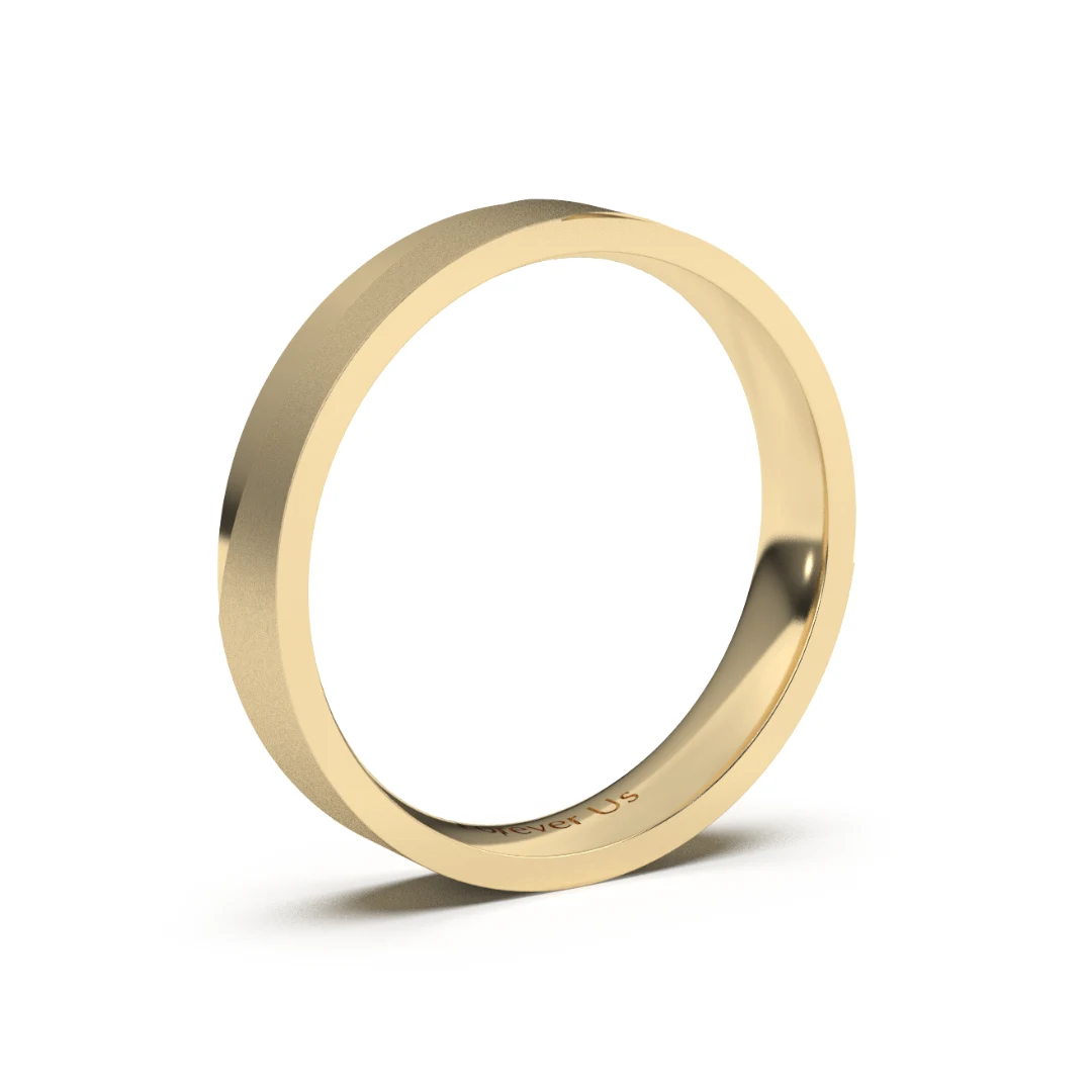 Argolla de Matrimonio Baltimore en oro — Forever Us — vista 2