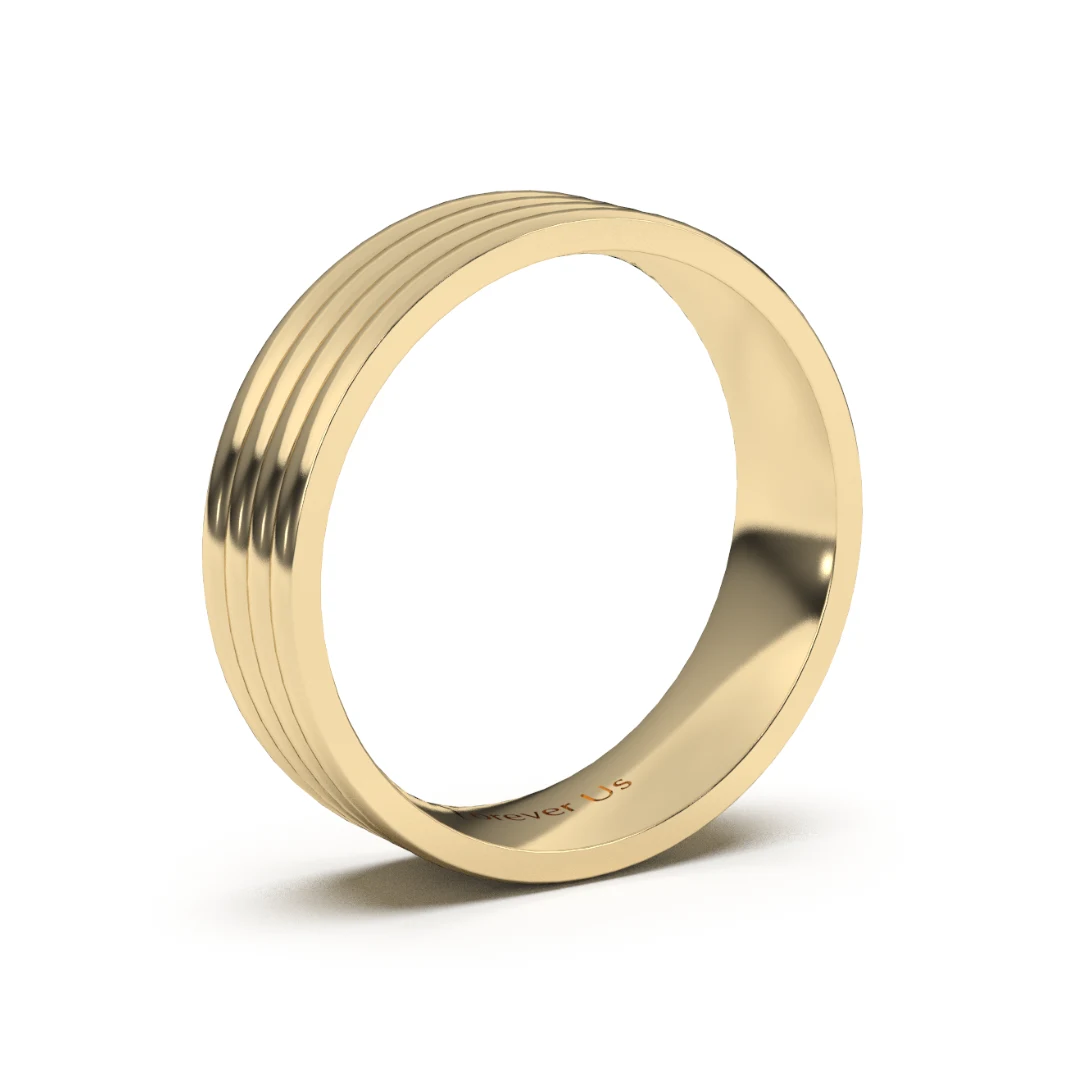 Argolla de Matrimonio Barcelona en oro — Forever Us — vista 2