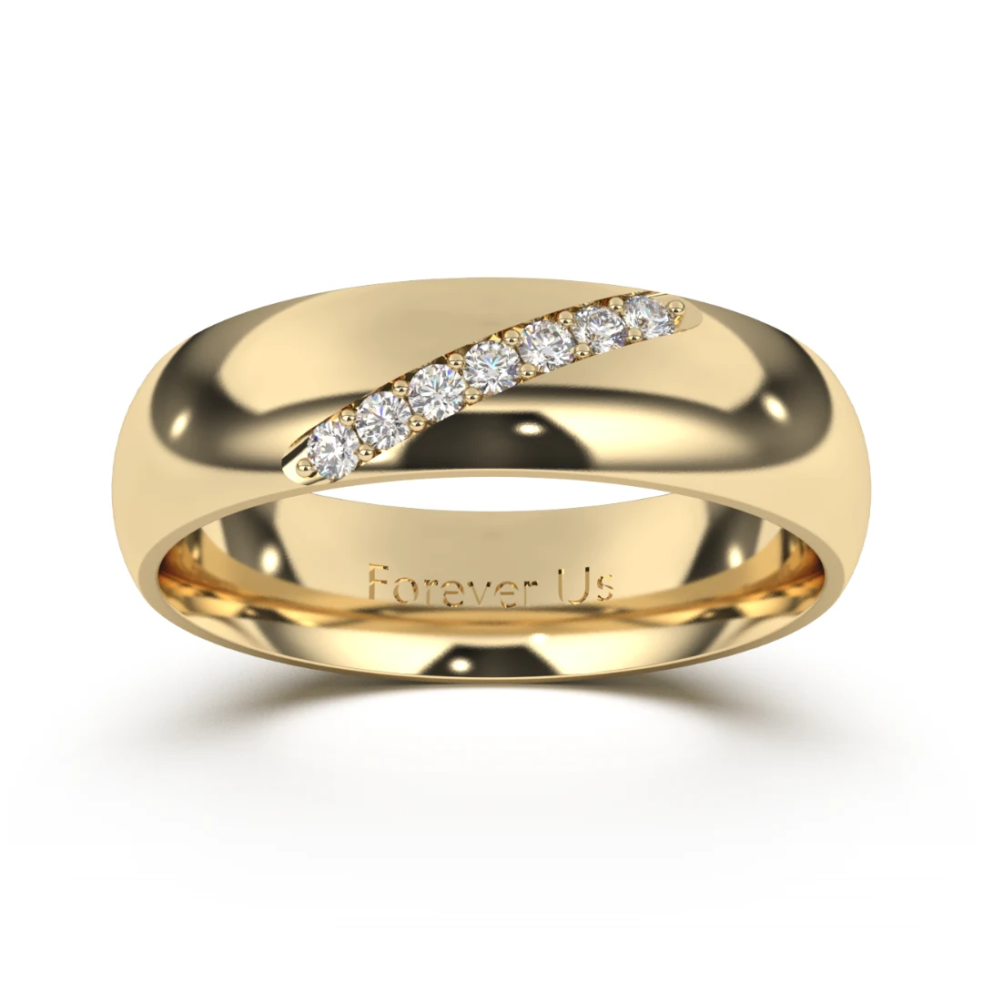 Argolla de Matrimonio Braga en oro — Forever Us