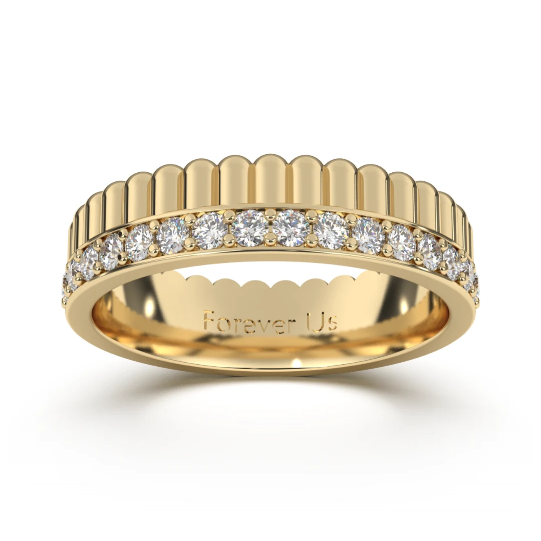 Argolla de Matrimonio Bruselas en oro — Forever Us
