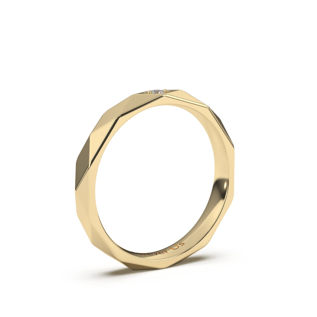 Argolla de Matrimonio Clive en oro — Forever Us — vista 2