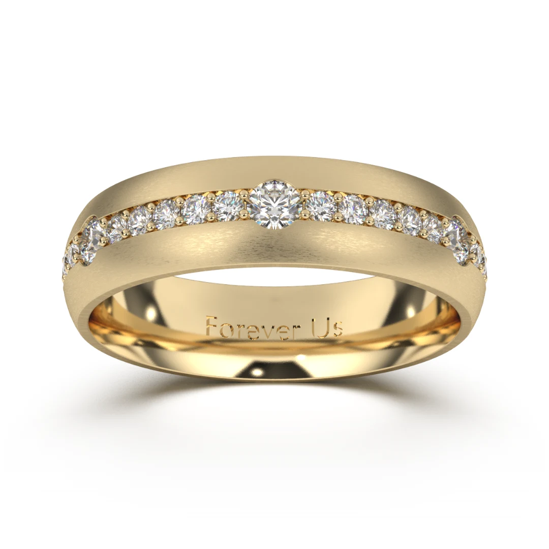 Argolla de Matrimonio Diana en oro — Forever Us